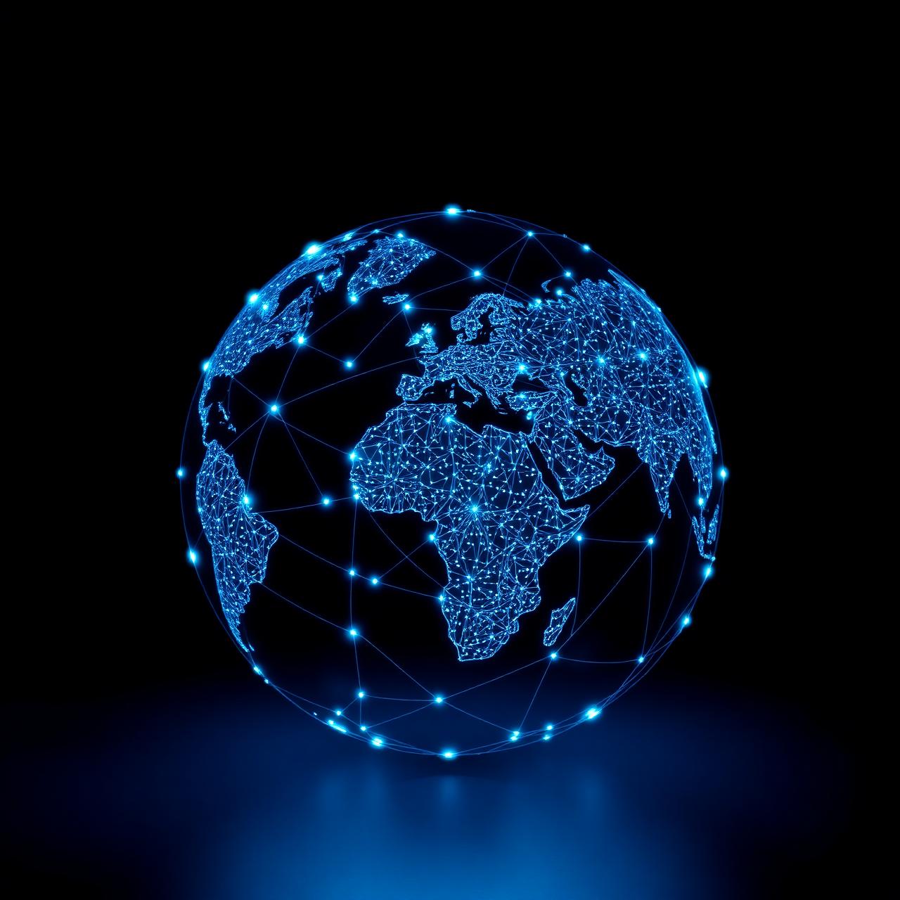 Digital globe representing global technology delivery